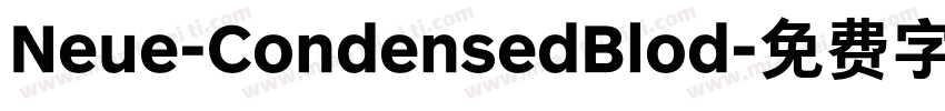 Neue-CondensedBlod字体转换