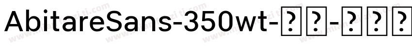 AbitareSans-350wt-常规字体转换