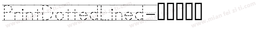 PrintDottedLined字体转换