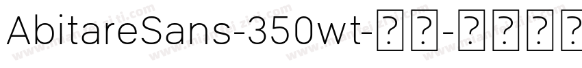 AbitareSans-350wt-常规字体转换
