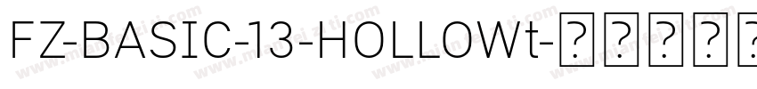 FZ-BASIC-13-HOLLOWt字体转换