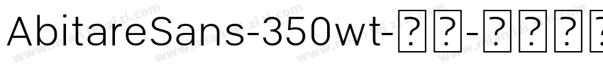 AbitareSans-350wt-常规字体转换