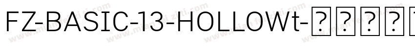 FZ-BASIC-13-HOLLOWt字体转换