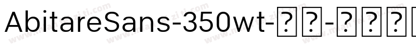 AbitareSans-350wt-常规字体转换