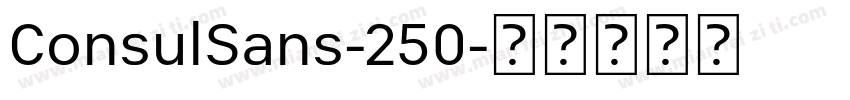ConsulSans-250字体转换