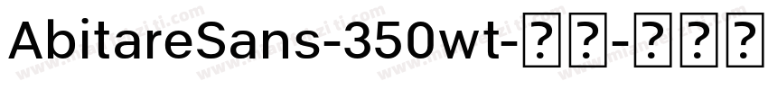 AbitareSans-350wt-常规字体转换