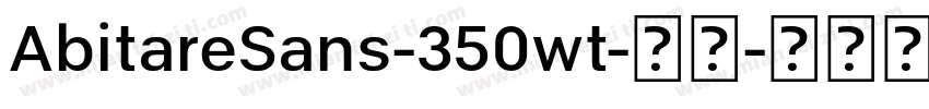 AbitareSans-350wt-常规字体转换