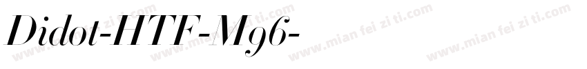 Didot-HTF-M96字体转换