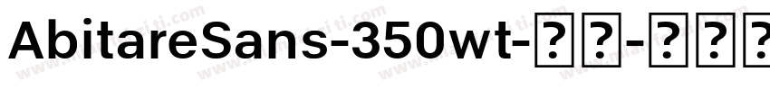 AbitareSans-350wt-常规字体转换