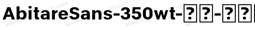 AbitareSans-350wt-常规字体转换
