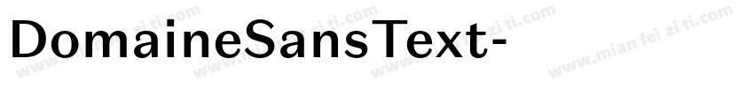 DomaineSansText字体转换