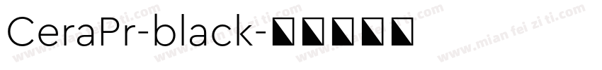 CeraPr-black字体转换