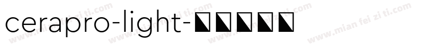 cerapro-light字体转换