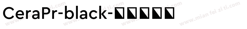 CeraPr-black字体转换