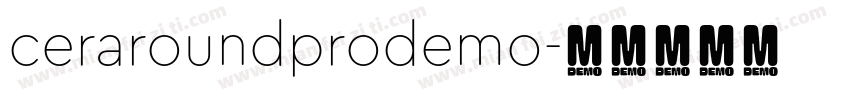 ceraroundprodemo字体转换