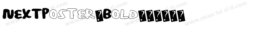 NEXTPoster-Bold字体转换