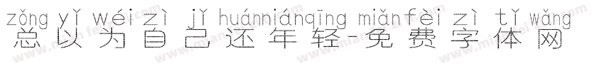 总以为自己还年轻字体转换