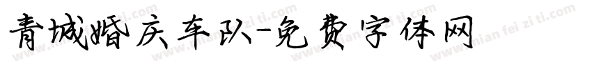 青城婚庆车队字体转换