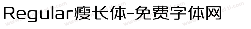 Regular瘦长体字体转换