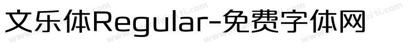文乐体Regular字体转换