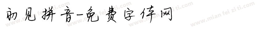 初见拼音字体转换