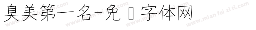 臭美第一名字体转换