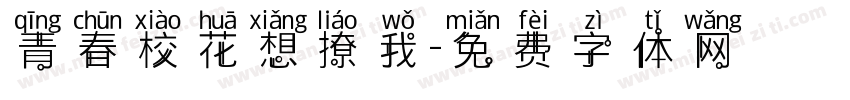 青春校花想撩我字体转换