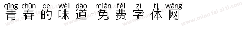 青春的味道字体转换