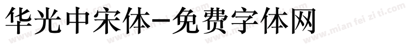 华光中宋体字体转换