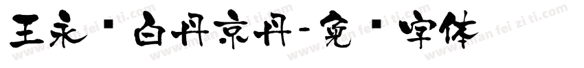 王永强白丹京丹字体转换