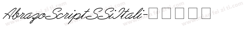 AbrazoScriptSSiItali字体转换