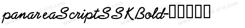 panareaScriptSSKBold字体转换