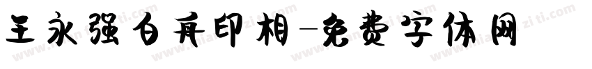 王永强白舟印相字体转换