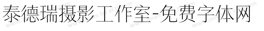 泰德瑞摄影工作室字体转换