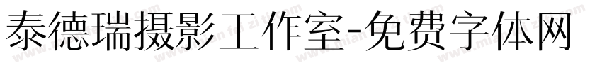 泰德瑞摄影工作室字体转换