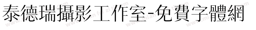 泰德瑞摄影工作室字体转换