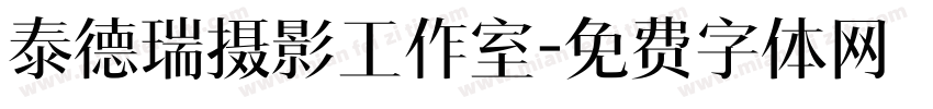 泰德瑞摄影工作室字体转换