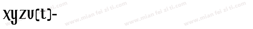 xyzv(t)字体转换