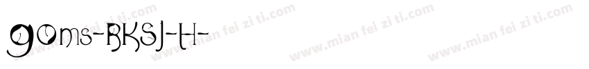 90ms-RKSJ-H字体转换