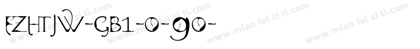 FZHTJW-GB1-0-90字体转换