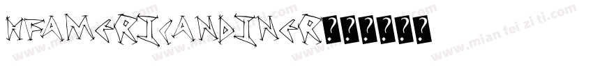 HFAmericanDiner字体转换