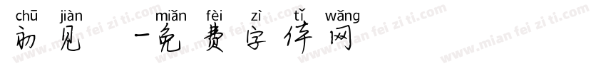 初见沵字体转换