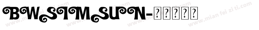 BWSIMSUN字体转换