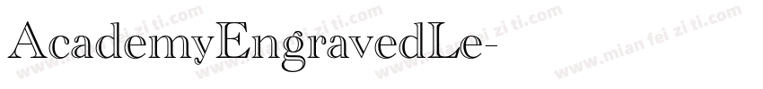AcademyEngravedLe字体转换