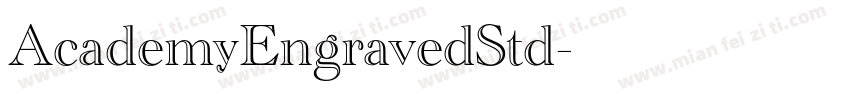 AcademyEngravedStd字体转换