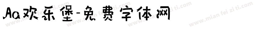 Aa欢乐堡字体转换
