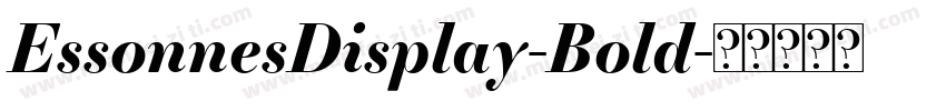 EssonnesDisplay-Bold字体转换