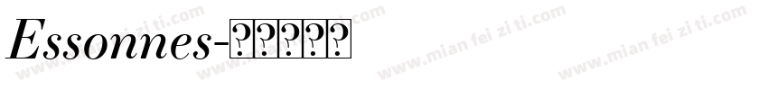 Essonnes字体转换