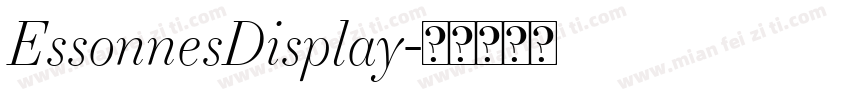 EssonnesDisplay字体转换
