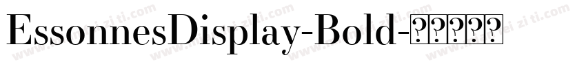EssonnesDisplay-Bold字体转换